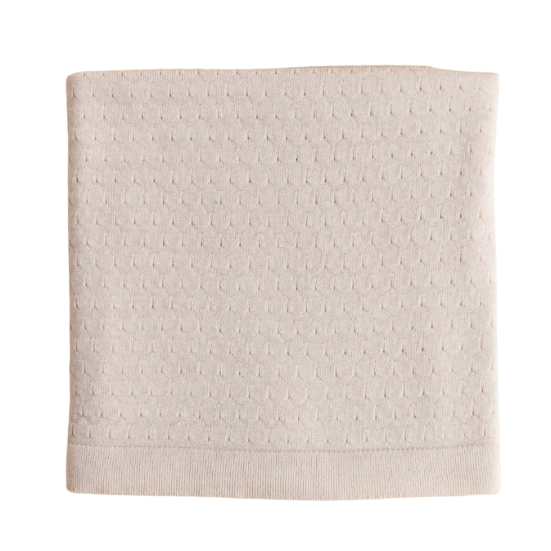 Hvid blanket Frankie - Cream