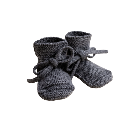 Hvid booties - Charcoal