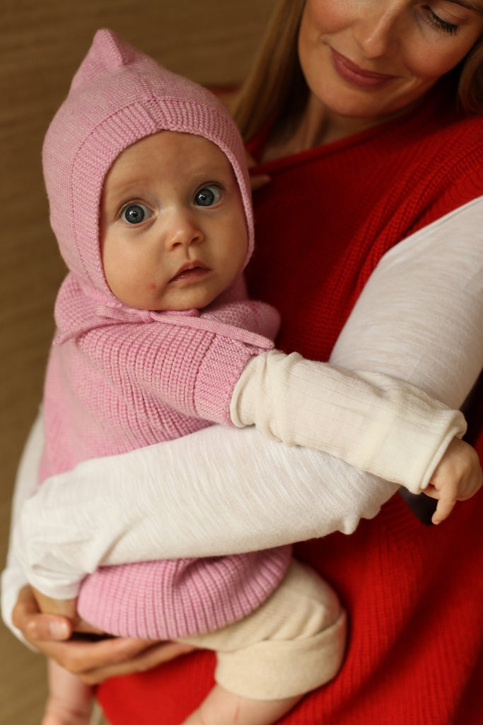 Hvid vest Harvey baby - Cotton candy