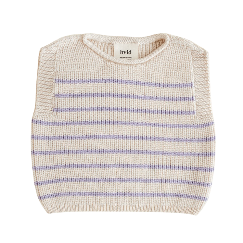 Hvid vest Harvey baby AW25/26 - Cream / Lilac