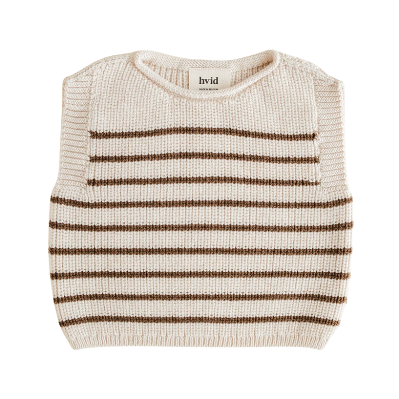 Hvid vest Harvey baby AW25/26 - Cream / Mocha