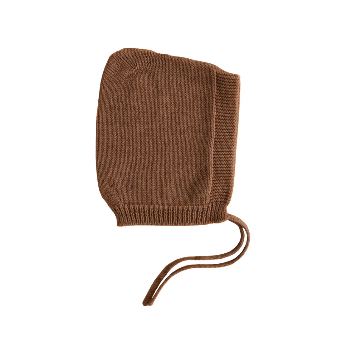 Hvid Pixie bonnet Isidor - Mocha