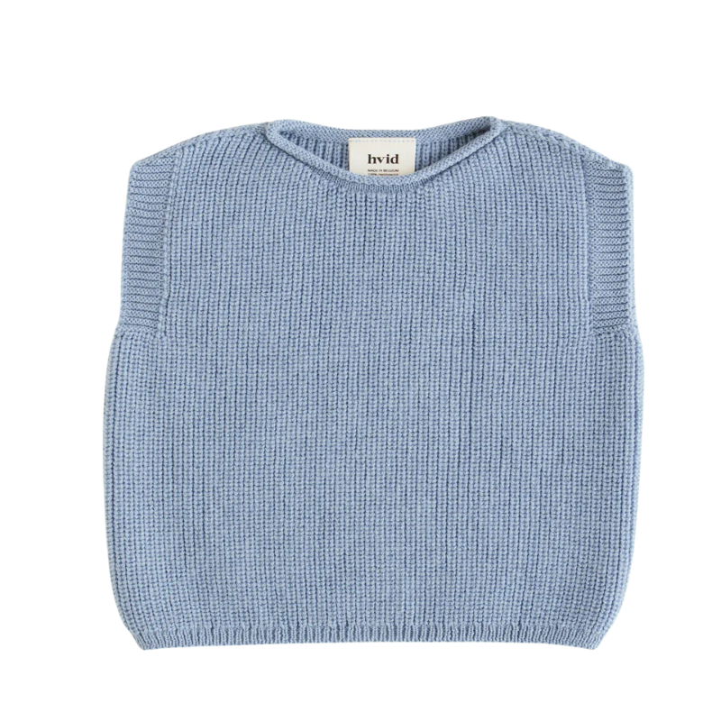 Hvid vest Harvey baby - Light blue