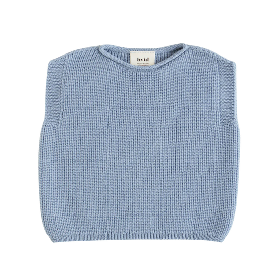 Hvid vest Harvey baby - Light blue
