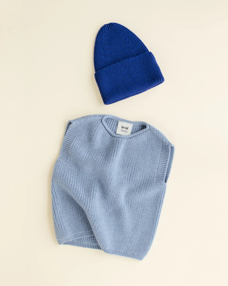 Hvid vest Harvey baby - Light blue