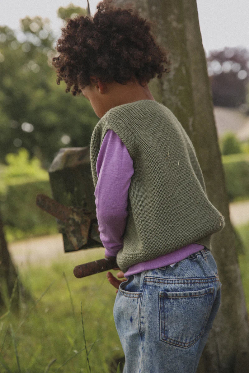 Hvid vest Harvey kids - Artichoke