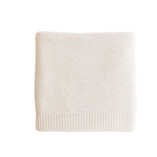 Hvid blanket Dora - Cream