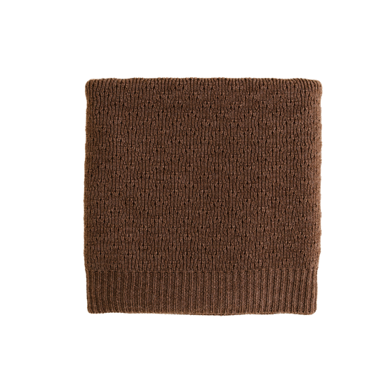 Hvid blanket Dora - Mocha