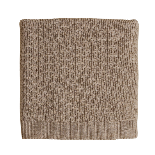 Hvid blanket Dora - Sand