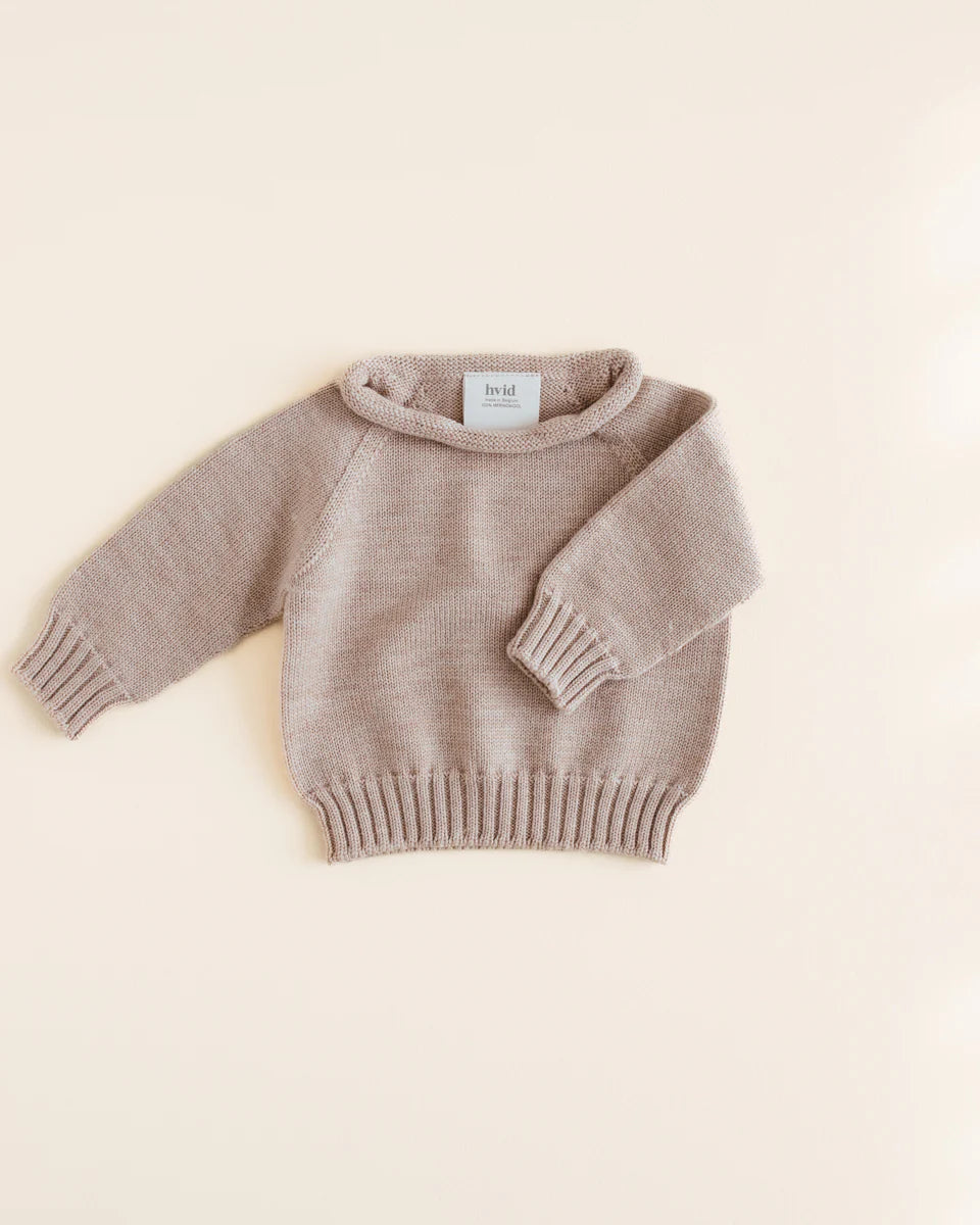 Hvid-Pullover Georgette - Creme
