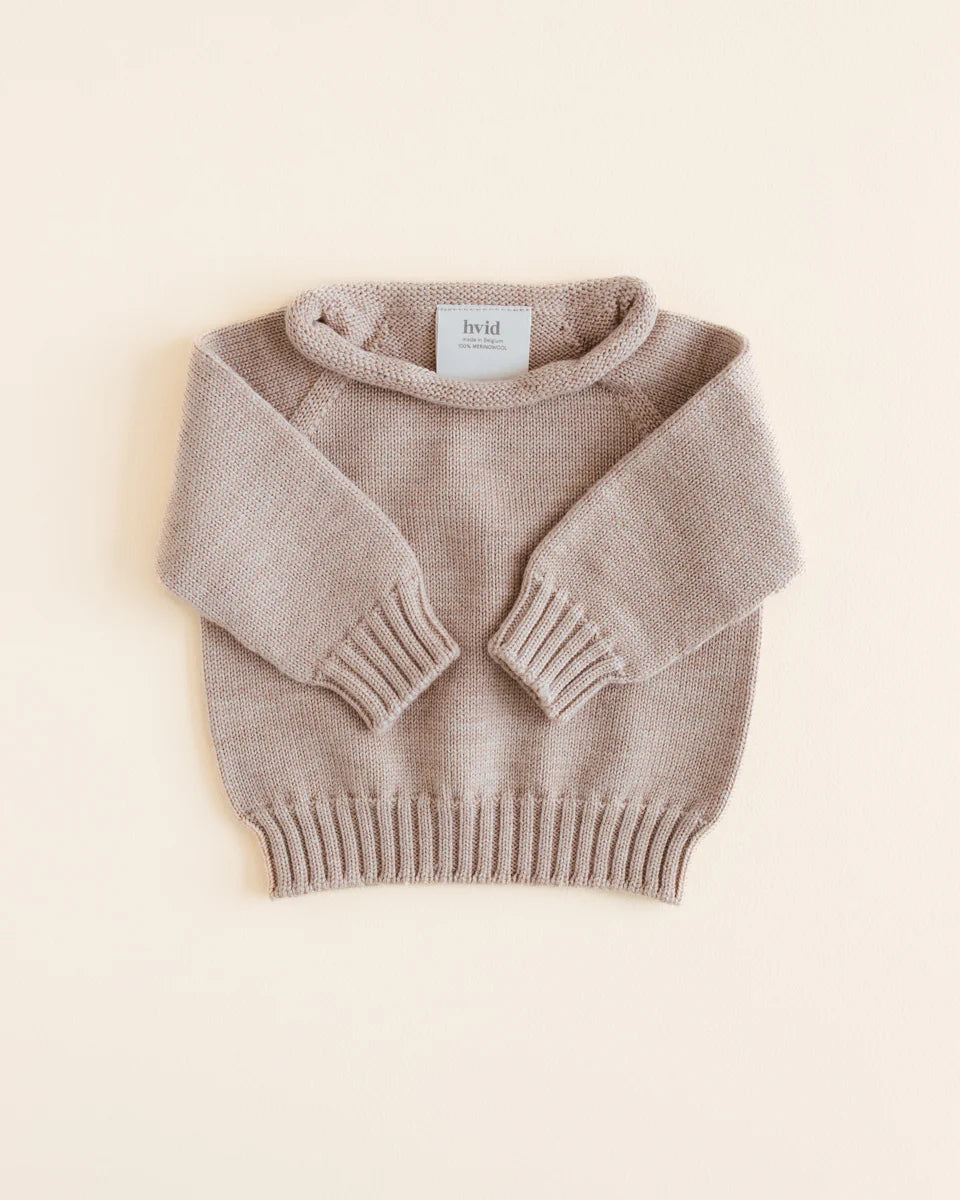 Hvid-Pullover Georgette - Creme