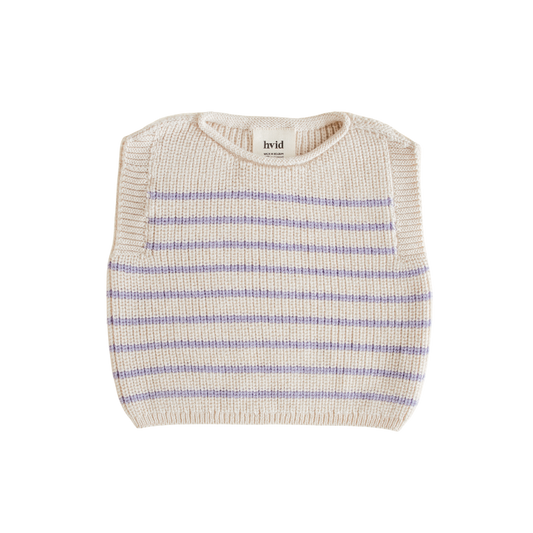 Hvid cardigan Harvey baby - Cream / Lilac