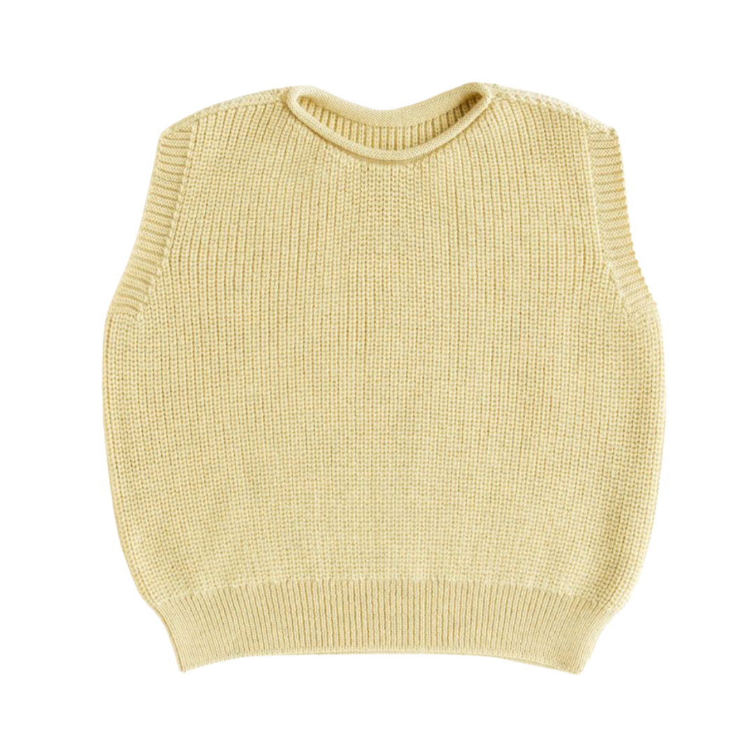 Hvid vest Harvey kids - Light yellow
