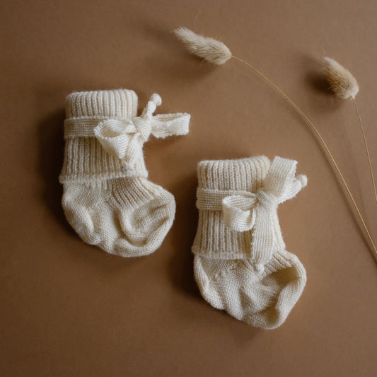 Hirsch Natur bow socks - Natural