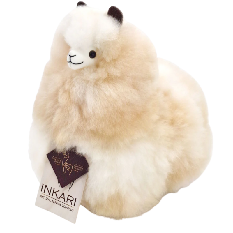 Inkari small naturals alpaca knuffel in de kleur sahara - de Wevershoek