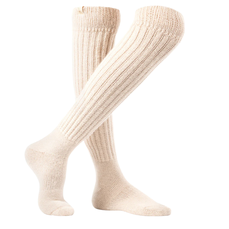 Inkari alpaca over-the-knee sokken - Sahara