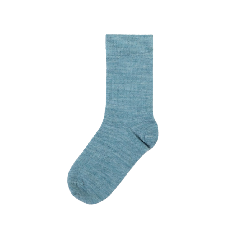 Joha dunne wollen rib sokken - Aqua melange