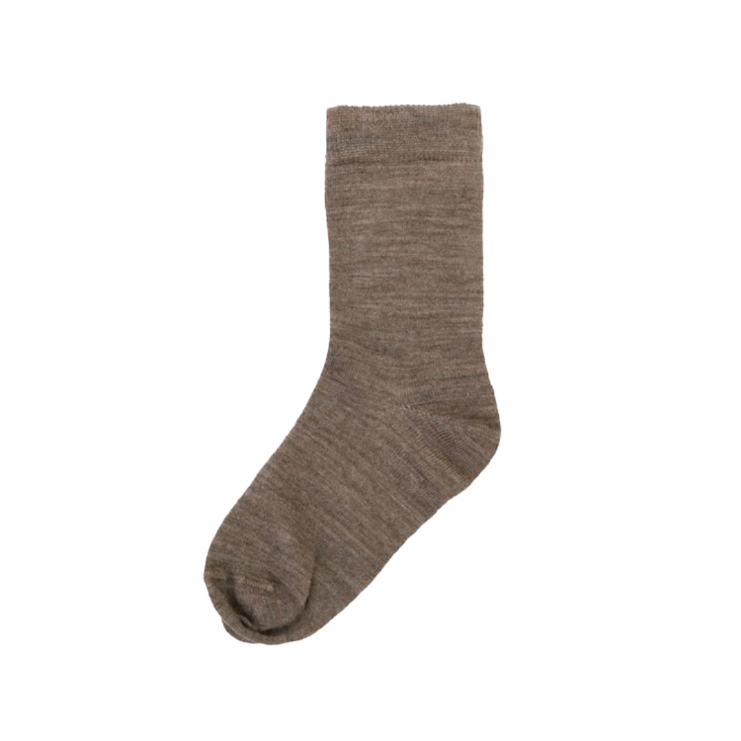 Joha dunne wollen sokken - Chestnut Melange