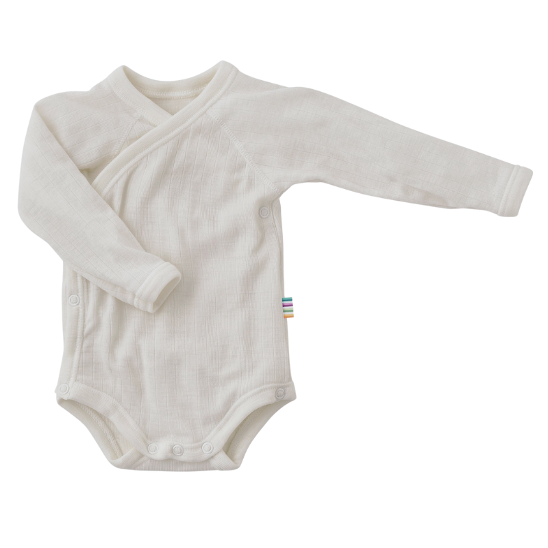 Joha wollen wikkelromper - Off white