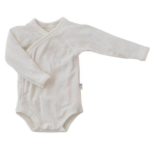 Joha wool wrap romper - Off white