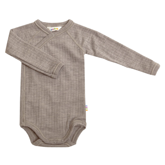 Joha wool wrap romper - Sesame