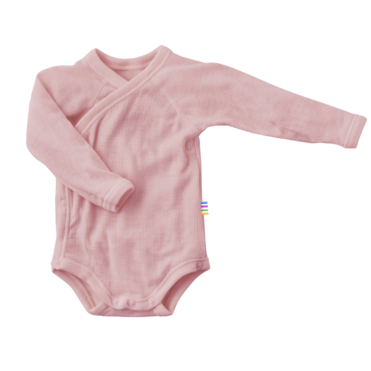 Joha wool wrap romper - Old rose