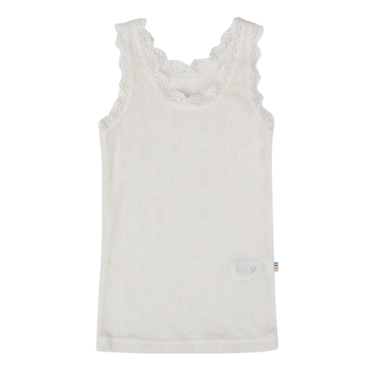 Joha wool/silk shirt for girls – Off white