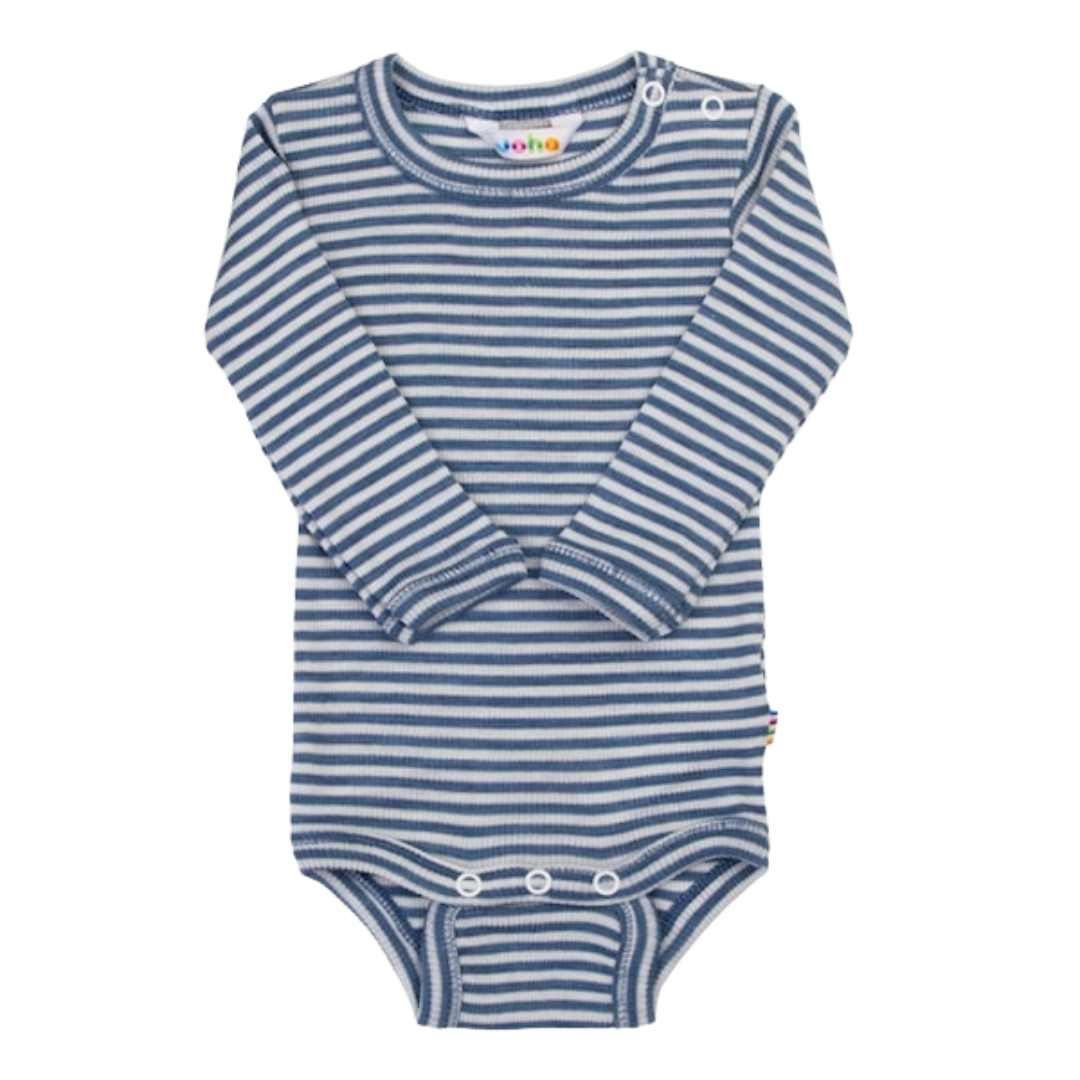 Joha wol/zijde romper - Blue