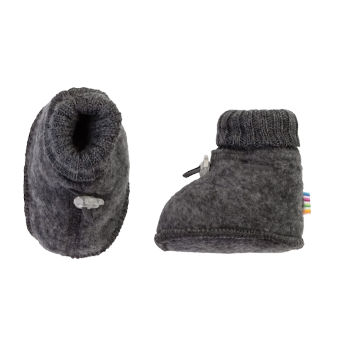 Joha wool fleece slippers – Dark Grey