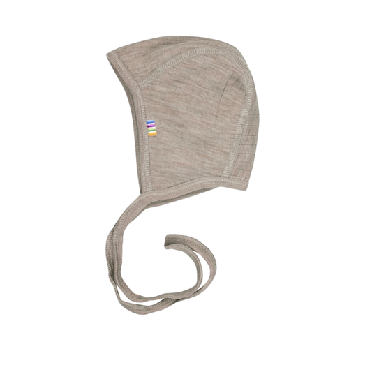 Joha woolen bow hat - Sesame