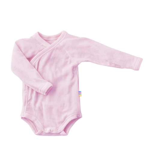 Joha wool wrap romper - Prime rose