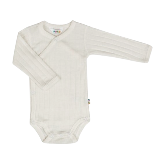 Joha wool/silk wrap romper - Off white