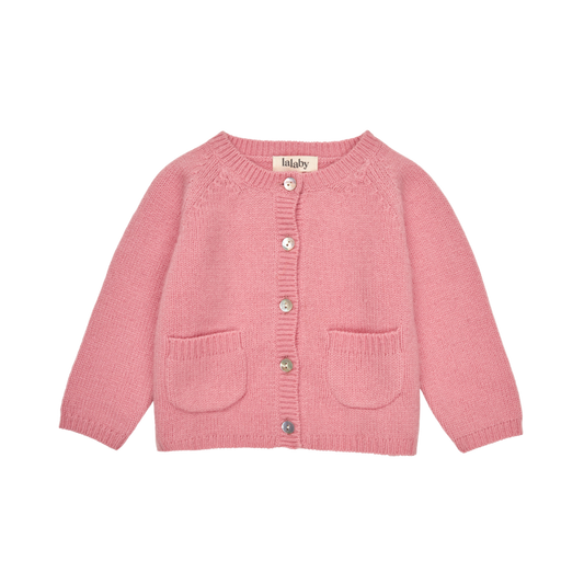 Lalaby cashmere baby cardigan Bobbie – Sorbet