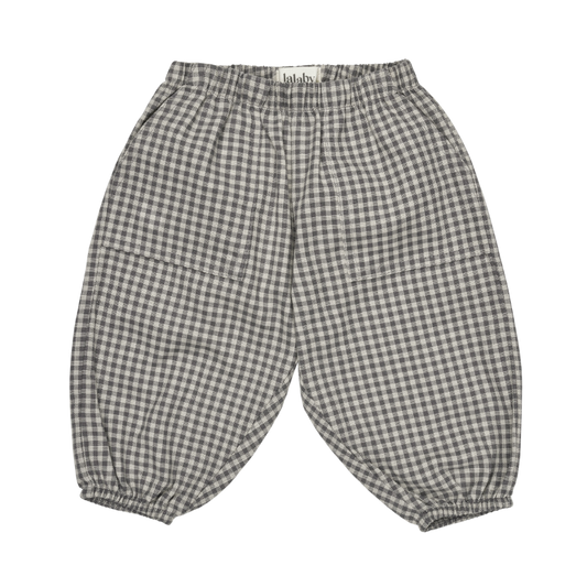 Lalaby cotton baby pants Panda – Forest Check