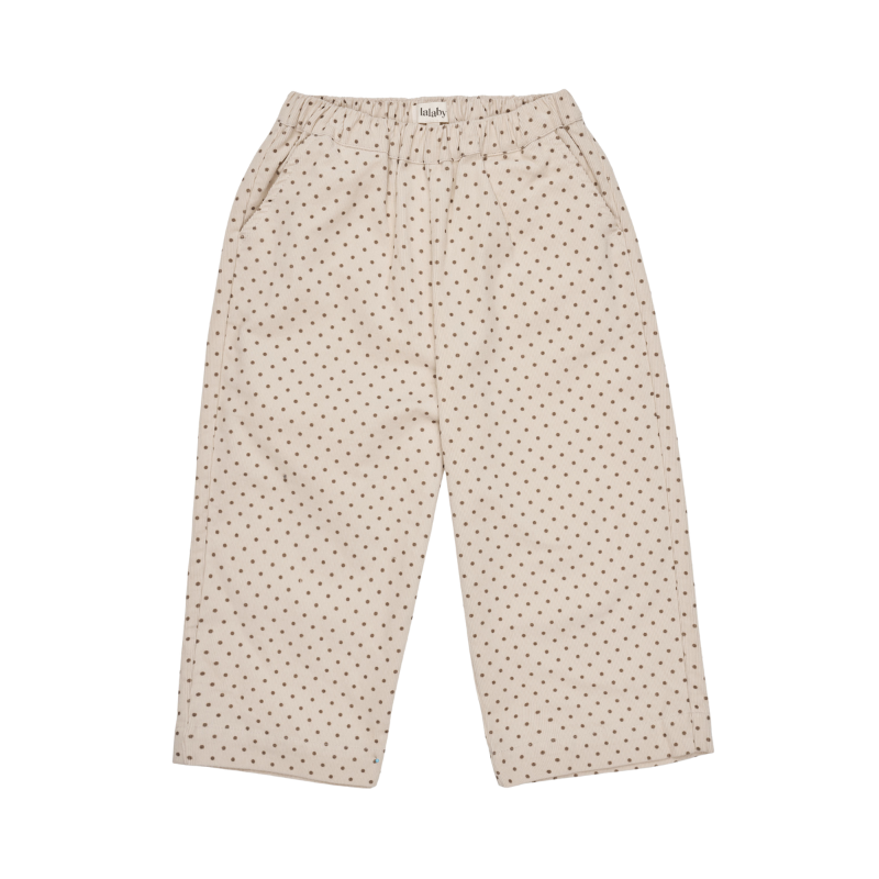 Lalaby cotton pants Frankie โ Brown dot