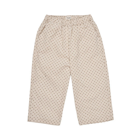 Lalaby cotton pants Frankie – Brown dot