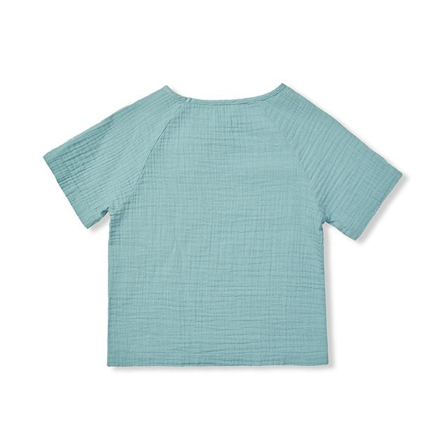 Lalaby katoenen t-shirt Paolo - Pool