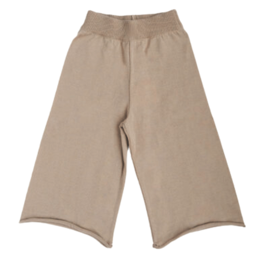 Lillé merino wool culotte pants - Beige