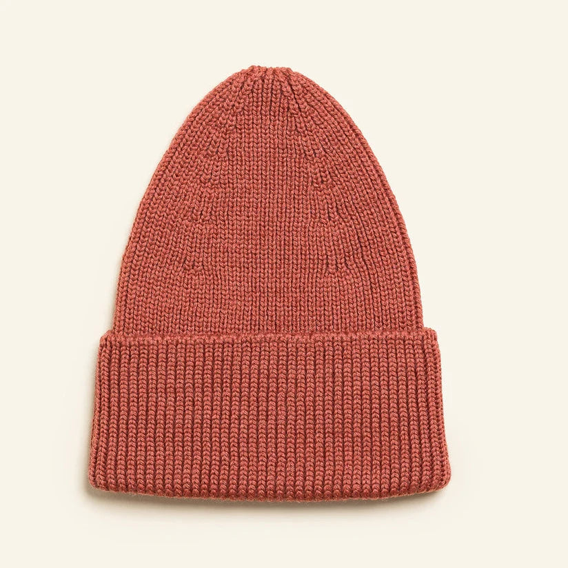 Hvid beanie Fonzie adult - Wild Berry