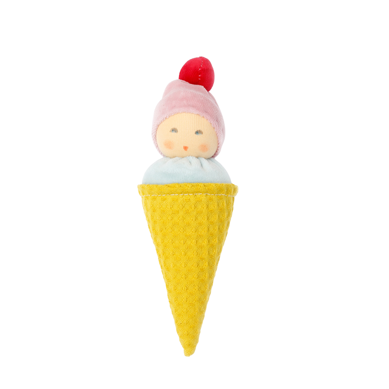 Hvid Teddy Tokki - Mokka