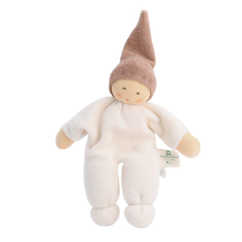 Hvid Teddy Tokki - Mokka