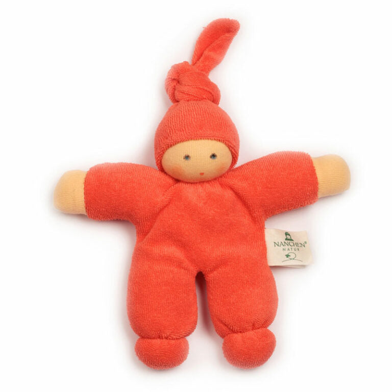 Nänchen Natur knuffelpopje Pimpel - Orangerot