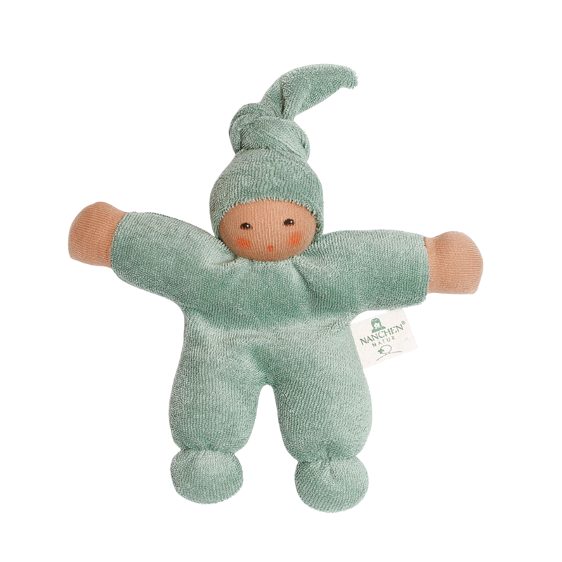Nänchen Natur knuffelpopje Pimpel - Salbei