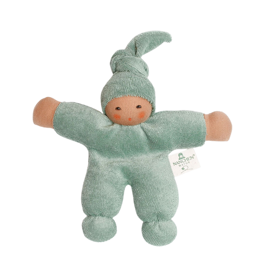 Nänchen Natur cuddly toy doll Pimpel - Salbei
