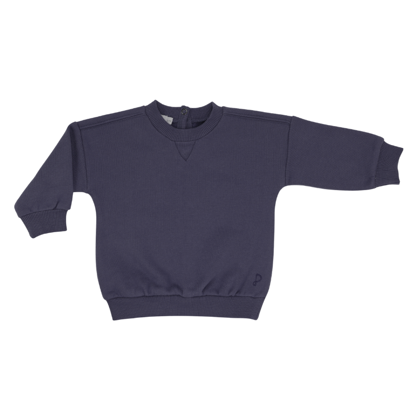 Phil & Phae chunky baby sweater bio katoen - Dusk Blue
