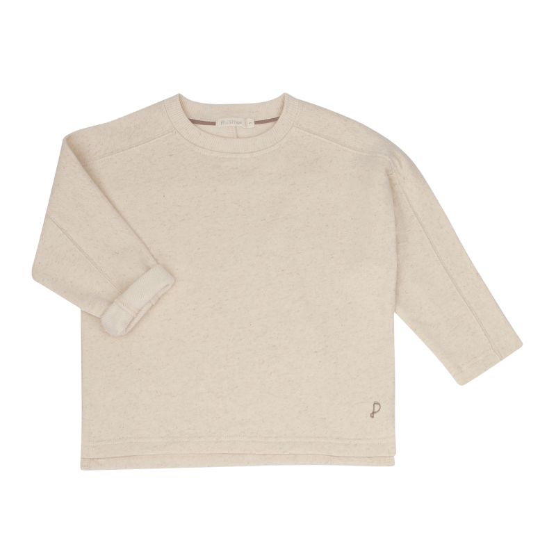 Phil & Phae loose sweater linnenmix - Naturel