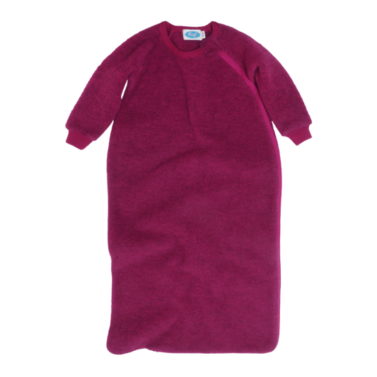 Reiff wolf fleece sleeping bag with sleeves - Berry