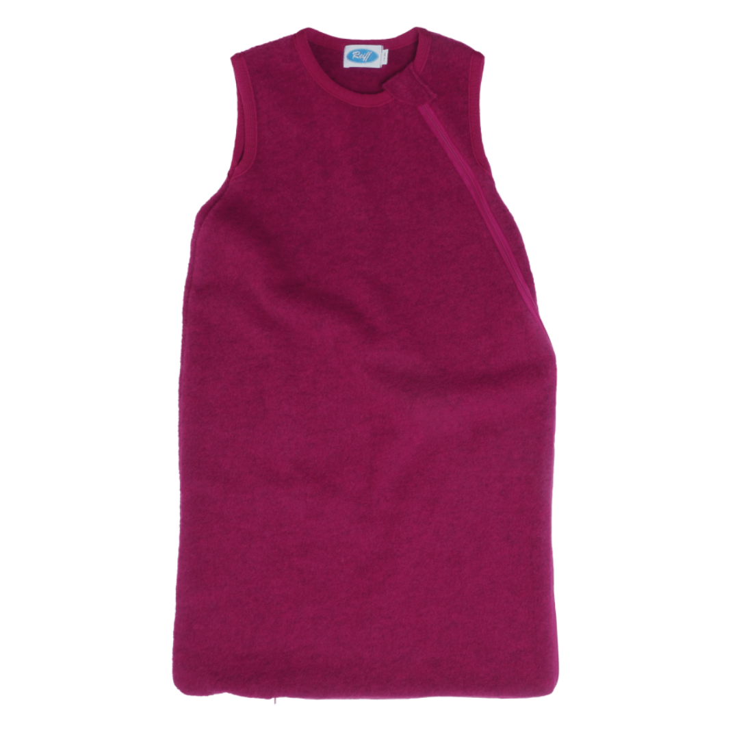 Reiff wolfleece slaapzak mouwloos – Berry