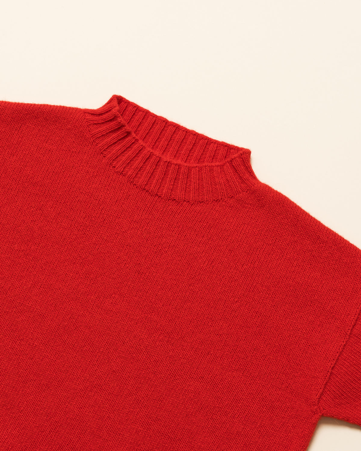 Hvid sweater Kasper - Poppy Red