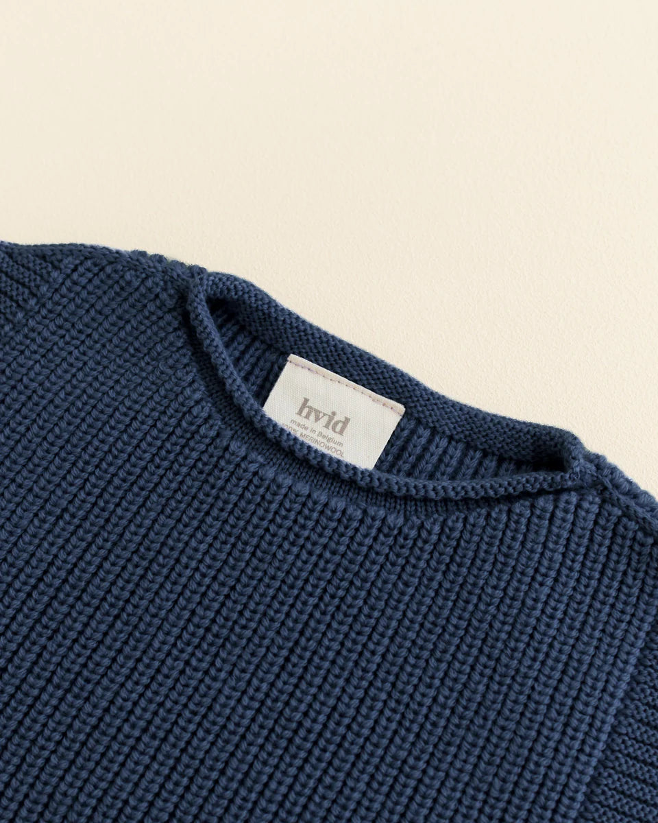 Hvid vest Harvey baby - Blue